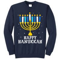 Hanukkah Menorah Happy Hanukkah Tall Sweatshirt