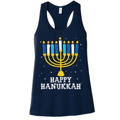 Hanukkah Menorah Happy Hanukkah Womens Tank Top