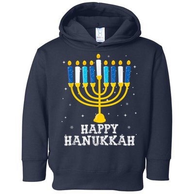 Hanukkah Menorah Happy Hanukkah Toddler Hoodie