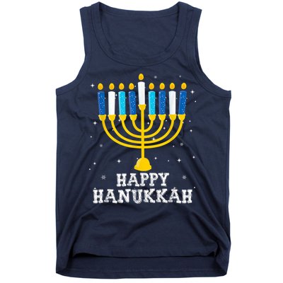 Hanukkah Menorah Happy Hanukkah Tank Top