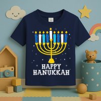 Hanukkah Menorah Happy Hanukkah Toddler T-Shirt