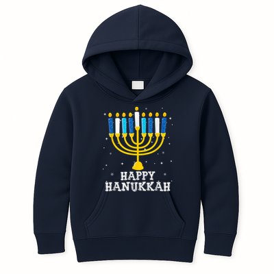 Hanukkah Menorah Happy Hanukkah Kids Hoodie
