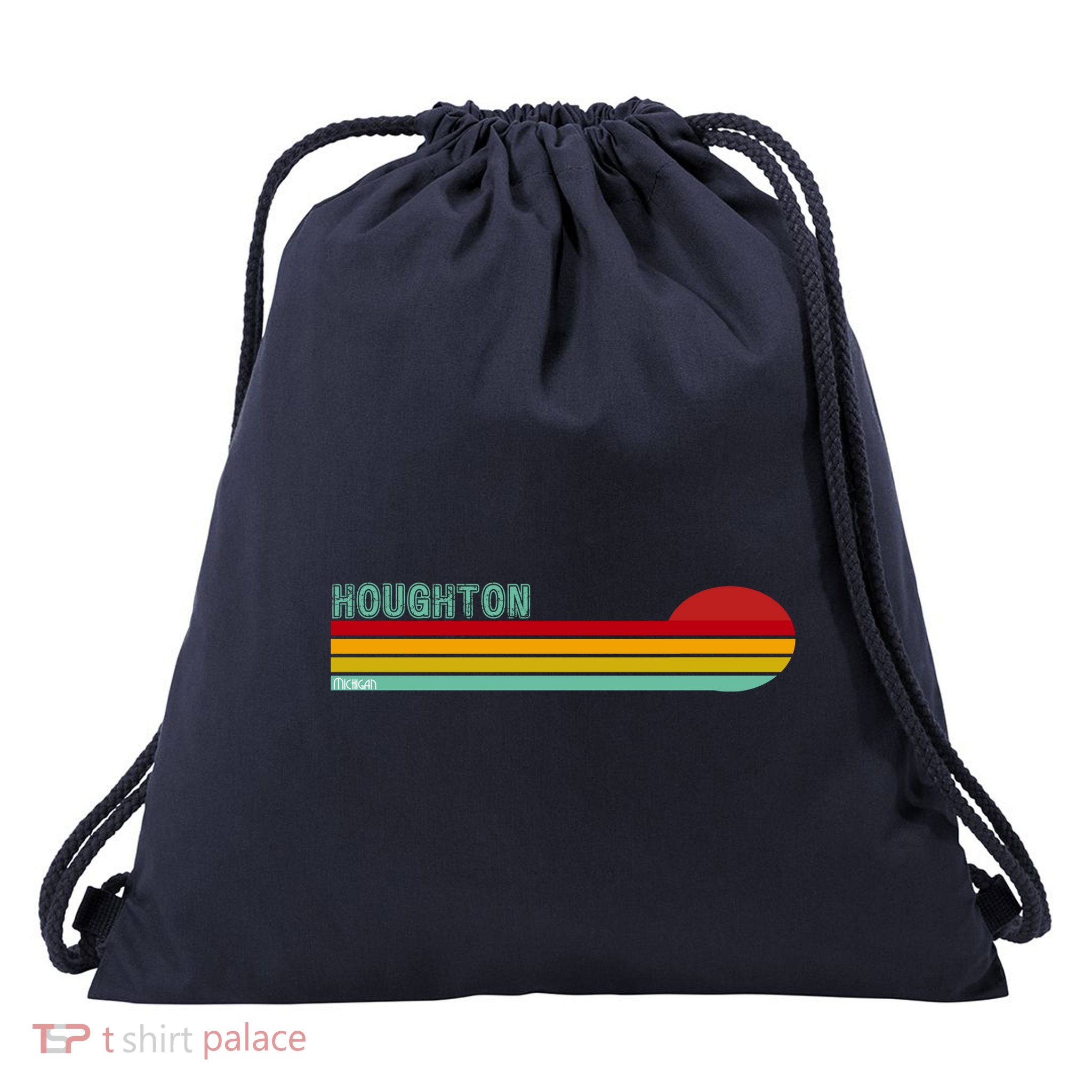 Houghton Michigan Drawstring Bag