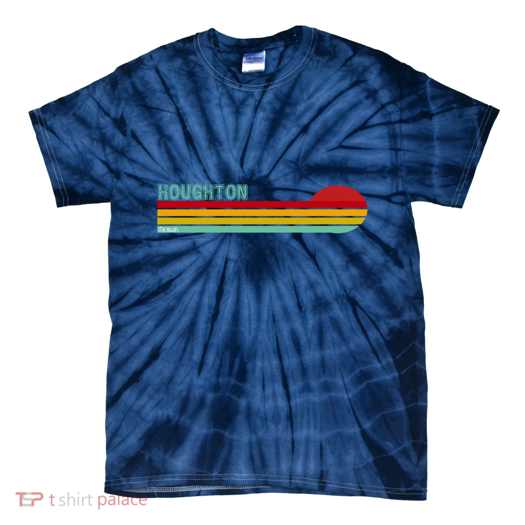 Houghton Michigan Tie-Dye T-Shirt