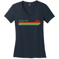 Houghton Michigan Women's V-Neck T-Shirt