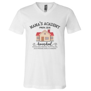 Homeschool Mom V-Neck T-Shirt