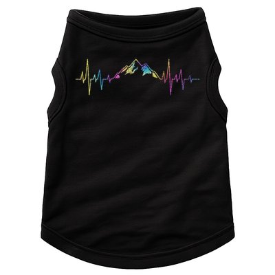 Hiking Mountains Heartbeat Hiker Adventures Tie Dye Doggie Tank