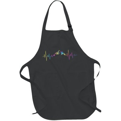 Hiking Mountains Heartbeat Hiker Adventures Tie Dye Apron