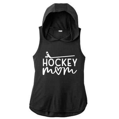 Hockey Mom Ladies PosiCharge Tri-Blend Wicking Draft Hoodie Tank