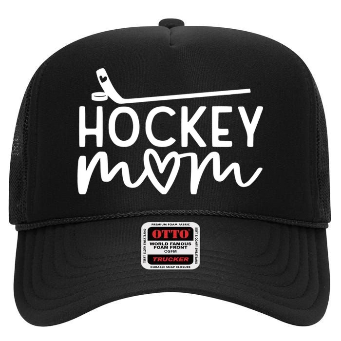 Hockey Mom High Crown Mesh Back Trucker Hat