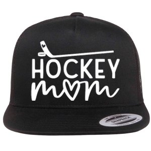 Hockey Mom Flat Bill Trucker Hat