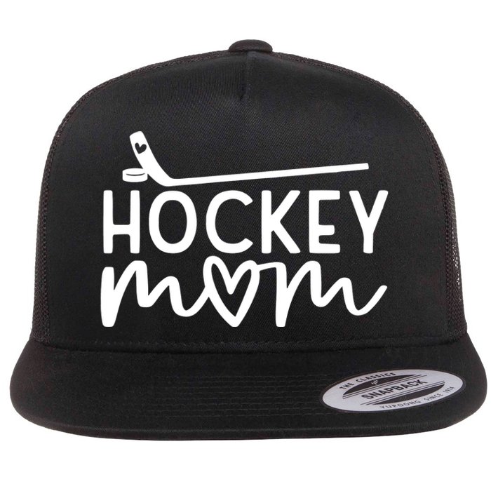 Hockey Mom Flat Bill Trucker Hat