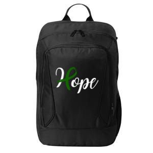 Hope Mental Health Awareness Ribbon City Backpack