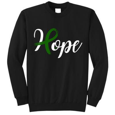 Hope Mental Health Awareness Ribbon Tall Sweatshirt