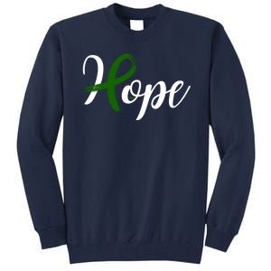 Hope Mental Health Awareness Ribbon Tall Sweatshirt