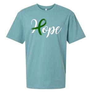 Hope Mental Health Awareness Ribbon Sueded Cloud Jersey T-Shirt