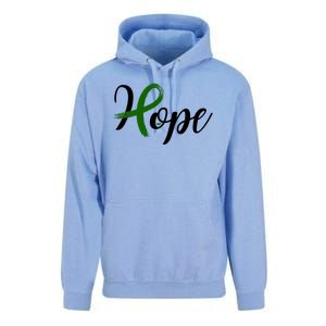 Hope Mental Health Awareness Ribbon Unisex Surf Hoodie