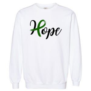 Hope Mental Health Awareness Ribbon Garment-Dyed Sweatshirt