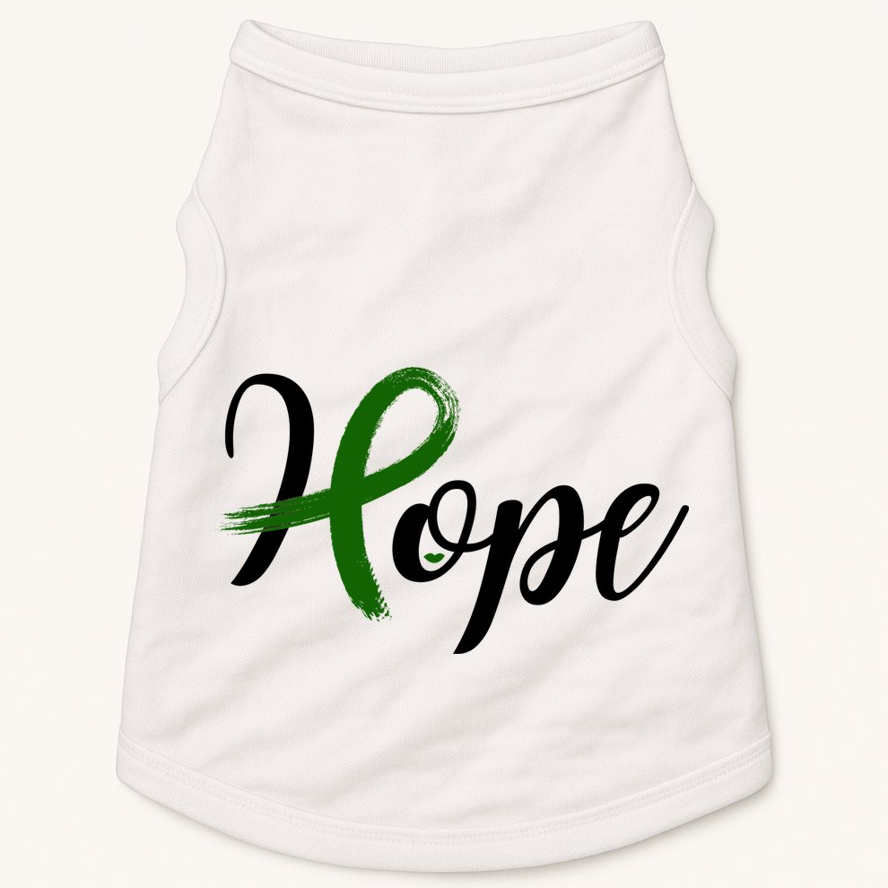 Hope Mental Health Awareness Ribbon Doggie Tank