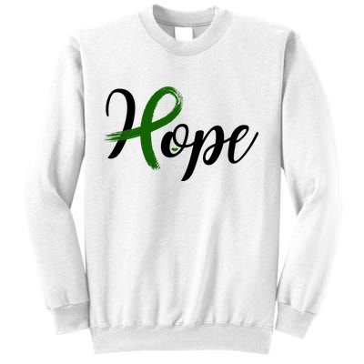 Hope Mental Health Awareness Ribbon Sweatshirt