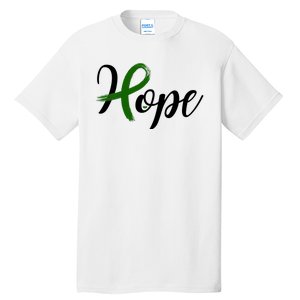 Hope Mental Health Awareness Ribbon Tall T-Shirt