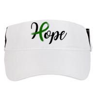 Hope Mental Health Awareness Ribbon Adult Drive Performance Visor