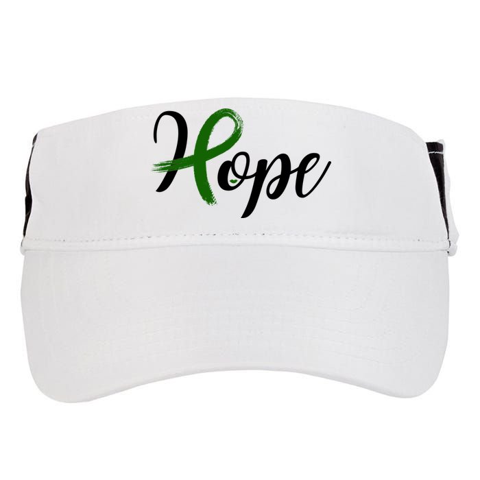 Hope Mental Health Awareness Ribbon Adult Drive Performance Visor