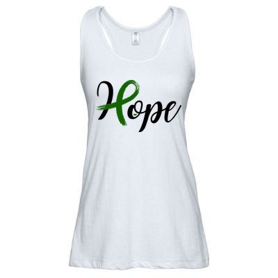 Hope Mental Health Awareness Ribbon Ladies Essential Flowy Tank