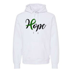 Hope Mental Health Awareness Ribbon Premium Hoodie