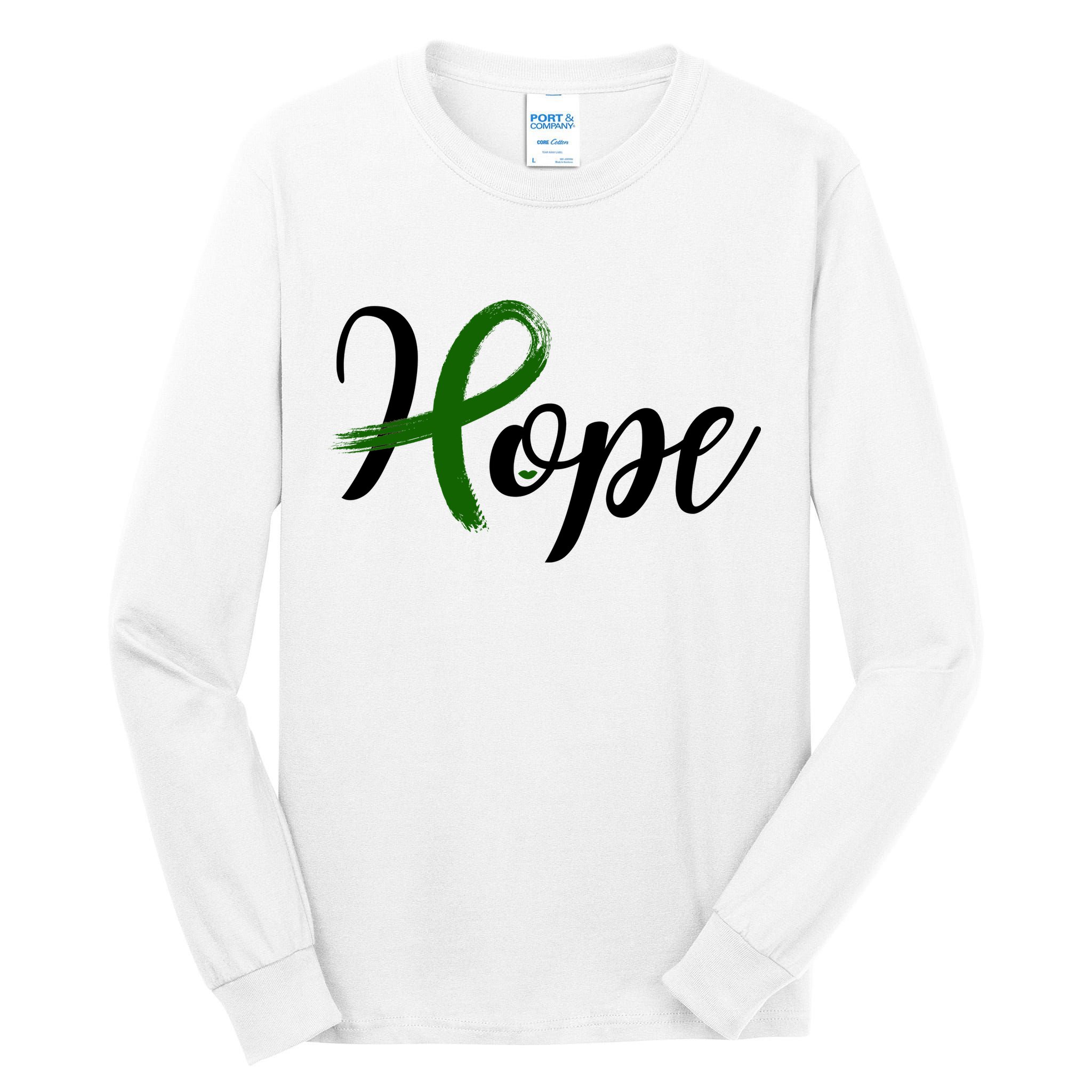Hope Mental Health Awareness Ribbon Tall Long Sleeve T-Shirt