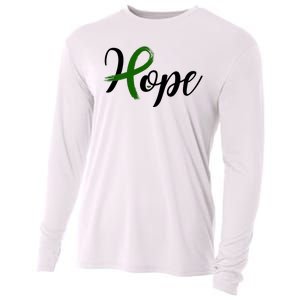 Hope Mental Health Awareness Ribbon Cooling Performance Long Sleeve Crew