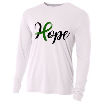 Hope Mental Health Awareness Ribbon Cooling Performance Long Sleeve Crew