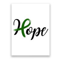 Hope Mental Health Awareness Ribbon Poster