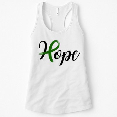Hope Mental Health Awareness Ribbon Womens Tank Top