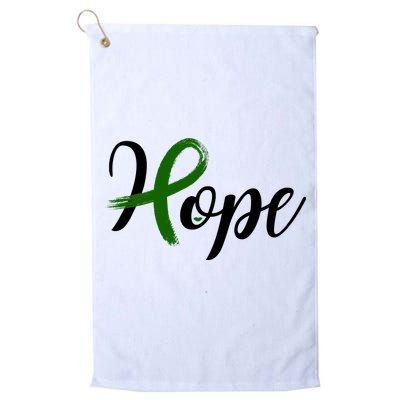 Hope Mental Health Awareness Ribbon Golf Towel