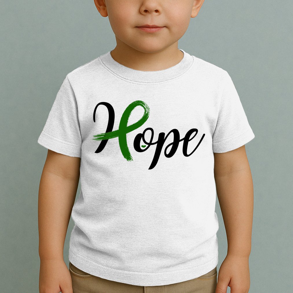 Hope Mental Health Awareness Ribbon Toddler T-Shirt
