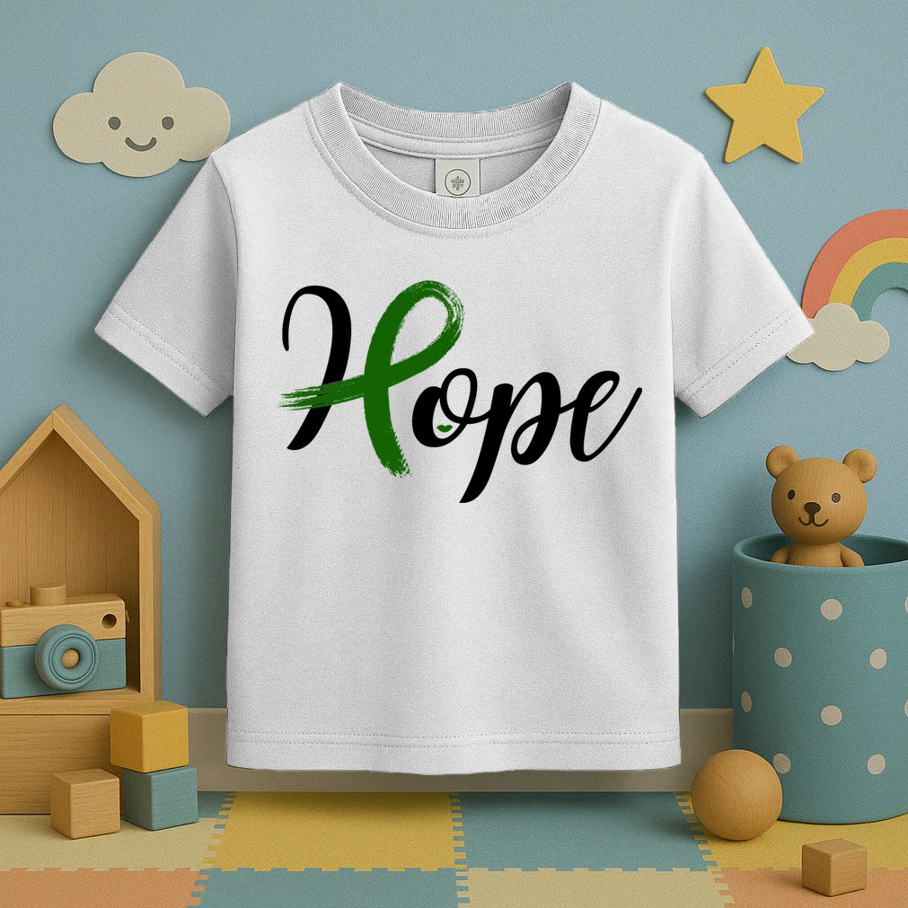 Hope Mental Health Awareness Ribbon Toddler T-Shirt
