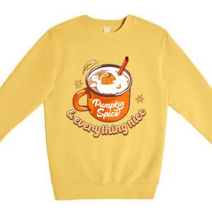 Halloween Mug Halloween Pumpkin Pumpkin Spice Retro Gift Premium Crewneck Sweatshirt