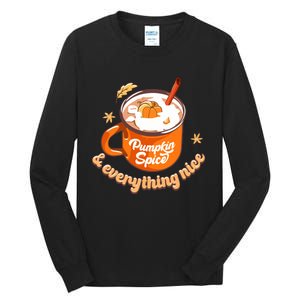 Halloween Mug Halloween Pumpkin Pumpkin Spice Retro Gift Tall Long Sleeve T-Shirt