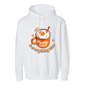 Halloween Mug Halloween Pumpkin Pumpkin Spice Retro Gift Garment-Dyed Fleece Hoodie