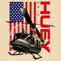 Huey Military Helicopter Airplane American Flag Drawstring Bag