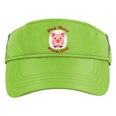 Hug More Harm Less Cute Pig Adult Drive Performance Visor