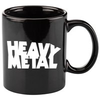 Heavy Metal 11oz C Handle Ceramic Mug