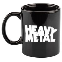 Heavy Metal 11oz C Handle Ceramic Mug