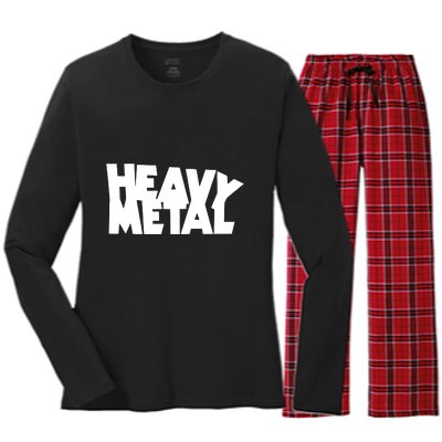 Heavy Metal Women's Long Sleeve Flannel Pajama Set 