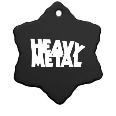 Heavy Metal Ceramic Star Ornament