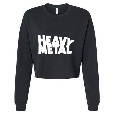 Heavy Metal Cropped Pullover Crew