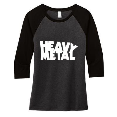 Heavy Metal Women's Tri-Blend 3/4-Sleeve Raglan Shirt