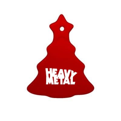 Heavy Metal Ceramic Tree Ornament