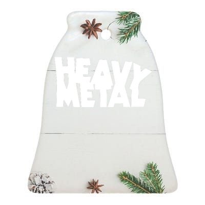 Heavy Metal Ceramic Bell Ornament